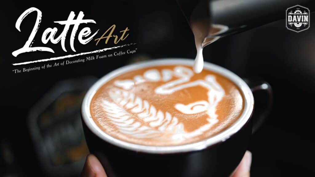 Latte art rosetta
