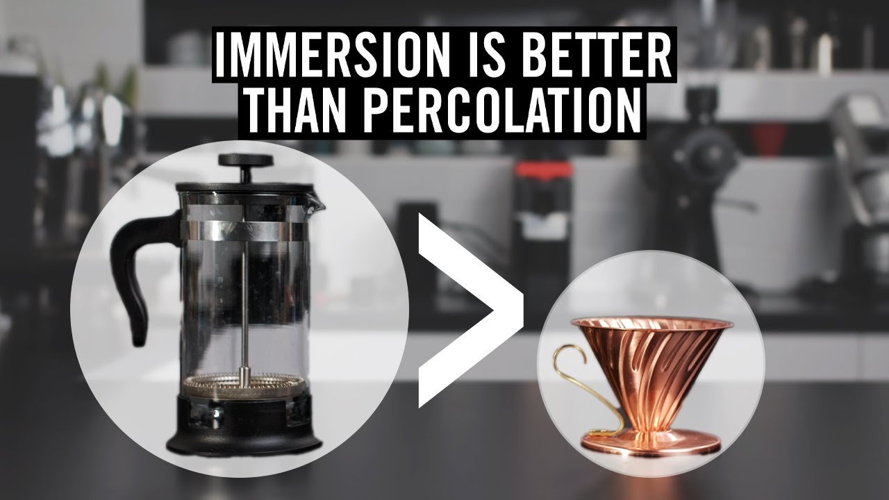 Immersion vs percolation comparison