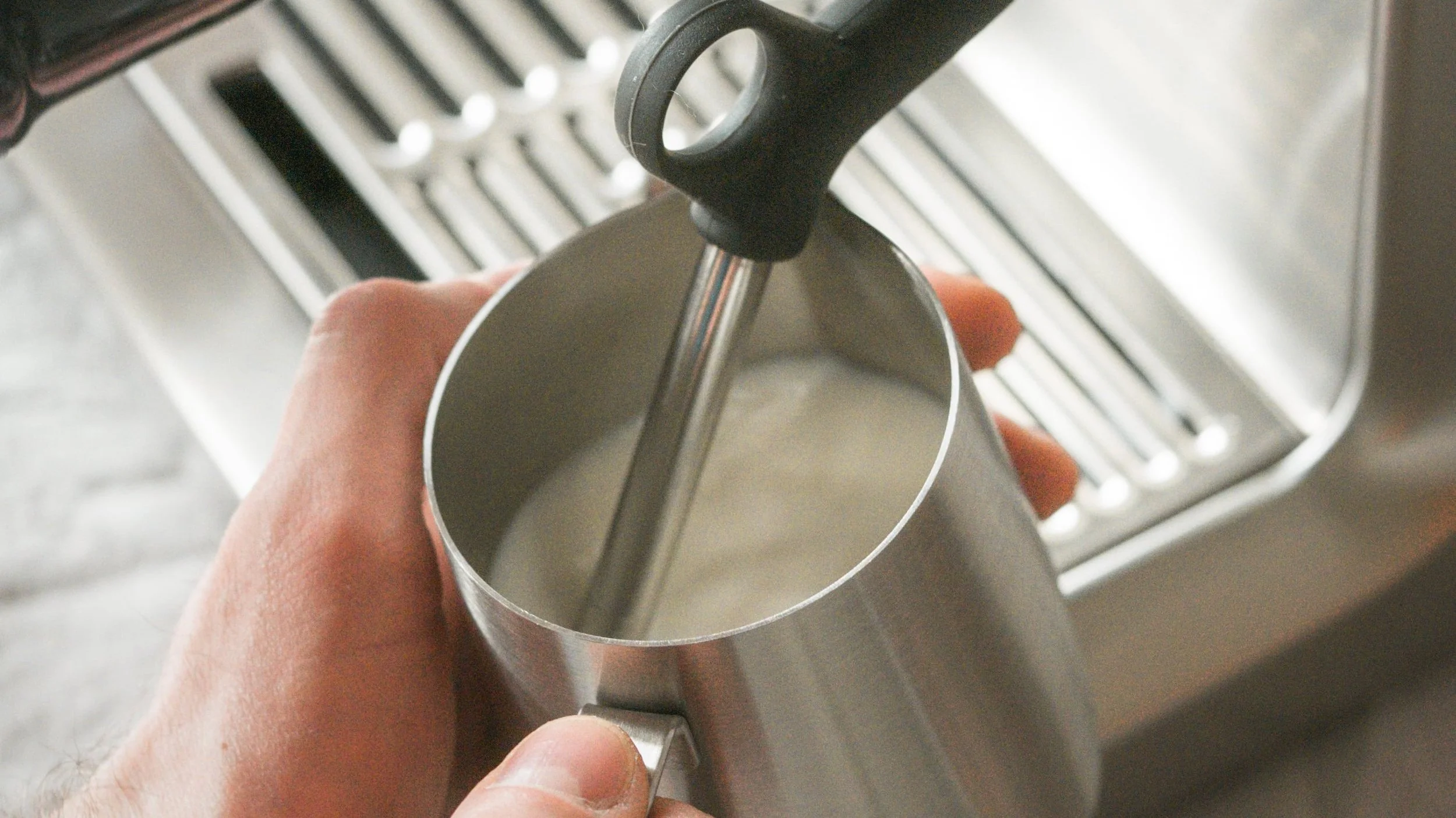 Milk steaming technique