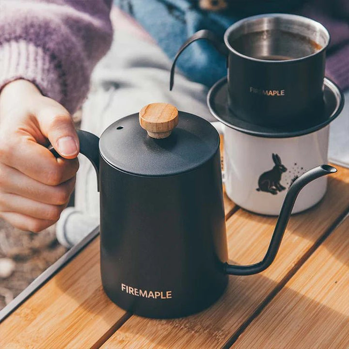 Outdoor pour-over brewing