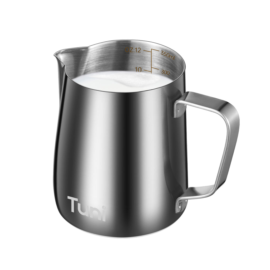 Milk pitcher with measurements